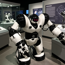 Robot in a science museum exhibit